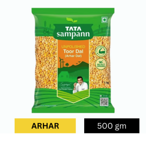 Tata Sampann Unpolished Arhar Dal/Toor Dal (500g) (Copy)