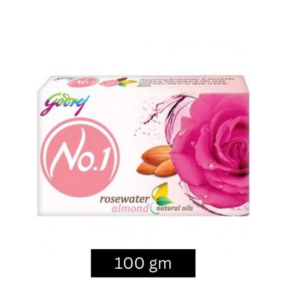 Godrej No.1 Rosewater & Almonds Soap