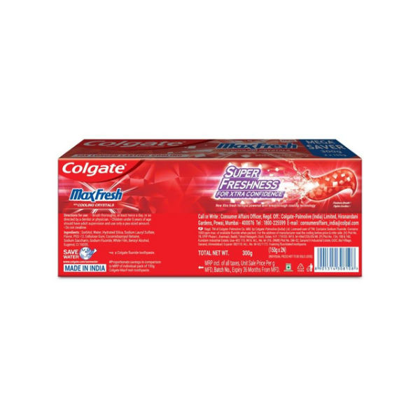 Colgate MaxFresh Gel Toothpaste (Spicy Fresh) - Image 2