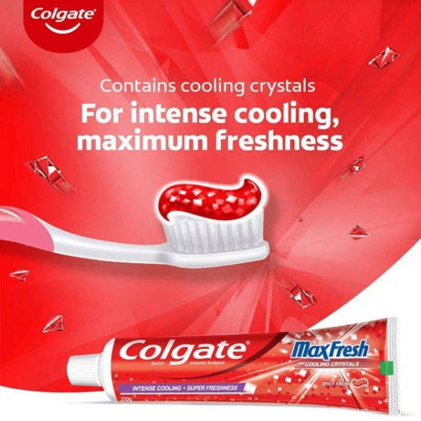 Colgate MaxFresh Gel Toothpaste (Spicy Fresh) - Image 3