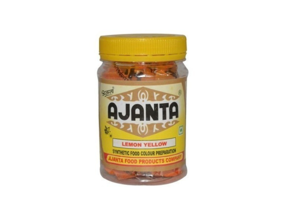 ajanta synthetic food colour preparation lemon yellow