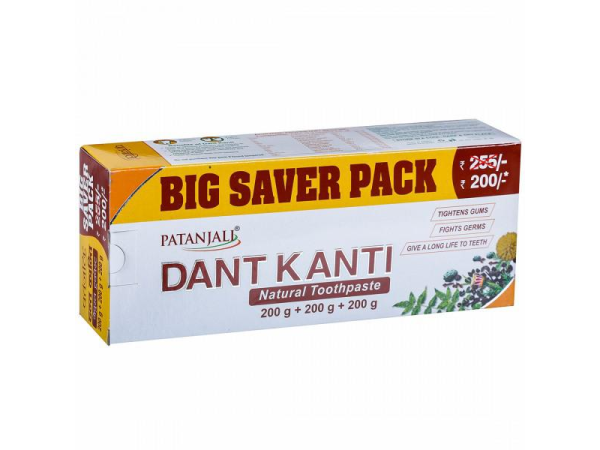 big saver pack patanjali dant kanti natural tootpaste