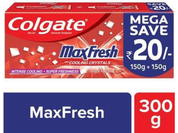 colgate MaxFresh mega saved 300g